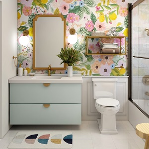 Цветная и яркая ванная комната: как преобразить санузел в Улыбино - ulybino.mebel54.com | фото