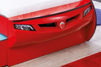 CARBED Кровать-машина Coupe с выдвижной кроватью Red 20.03.1306.00 в Улыбино - ulybino.mebel54.com | фото