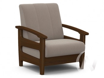 Кресло для отдыха Омега (орех лак/CATANIA COCOA) в Улыбино - ulybino.mebel54.com | фото