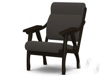 Кресло Вега-10 (венге лак/ULTRA GRAFIT) в Улыбино - ulybino.mebel54.com | фото