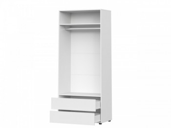 Модульная система "Токио" Шкаф двухстворчатый с двумя ящиками Белый текстурный / Белый текстурный в Улыбино - ulybino.mebel54.com | фото