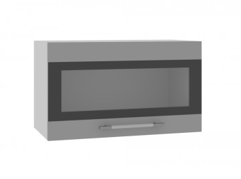 Ройс ГПГСФ 600 Шкаф верхний горизонтальный (Графит софт/корпус Серый) в Улыбино - ulybino.mebel54.com | фото