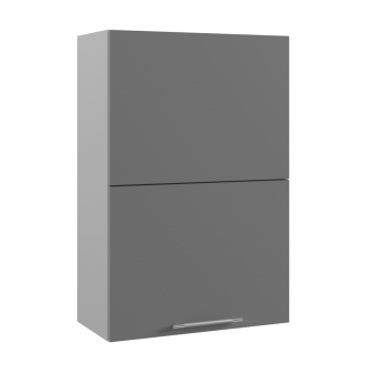 Ройс ПГПМ 600 Шкаф верхний Blum Aventos HF (Графит софт/корпус Серый) в Улыбино - ulybino.mebel54.com | фото