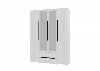 Шкаф 4-х створчатый с ящиками и зеркалами Вега (Прованс) в Улыбино - ulybino.mebel54.com | фото