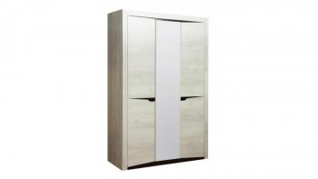 Шкаф для одежды "Лючия" (3-х дв.) (венге / белый) в Улыбино - ulybino.mebel54.com | фото