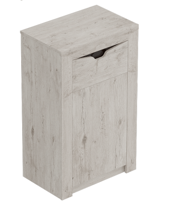 Тумба с дверцей и ящиком Соренто Дуб бонифаций/Кофе структурный матовый в Улыбино - ulybino.mebel54.com | фото